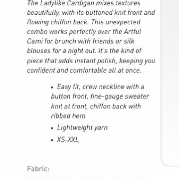 Cabi Ladylike Cardigan - Picture 5 of 5